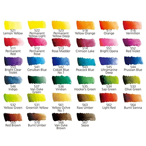 Mijello Mission Gold Water Color Set, 34 Colors