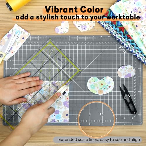Premium 10pcs Self Healing Cutting Mat 18''x12'', Cutting Mat for Quilting - color: Anthracite Gray, size: 18‘’x12‘’(10 Pack)