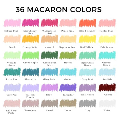 Artecho Macaron Oil Pastels Set of 36 Colors (10 x 70 mm)