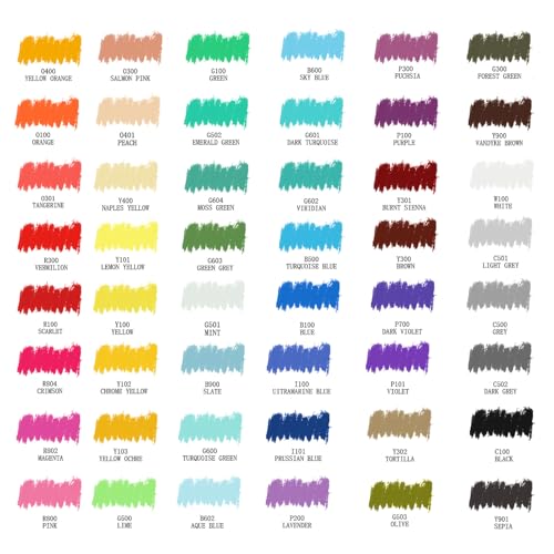 Artecho Oil Pastels 48 Basic Colors and 12 Neon Oil Pastels