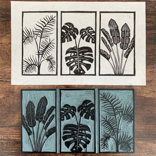 2 Pcs 6x12 Soft Linoleum Carving Block, Linocut Block for Printmaking, Gray - color: Gray, size: 6'' x 12'' 2 Pack