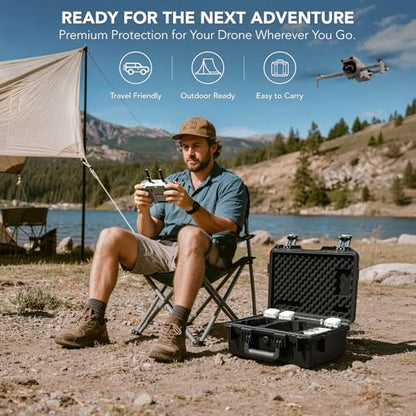 Lykus Titan LT110 Waterproof Hard Case for DJI Lito 1/X1 and RC2/RC-N3