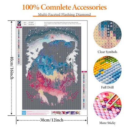 Diamond Art Kits for Adults, Bear DIY 5D Diamond Painting for Beginners - color: BLKJDP13