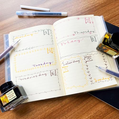 Kuretake Karappo Pen, 0.25mm Extra Fine tip 5pcs set, Empty refillable ink pen, for lettering, calligraphy, illustration, drawing, Made in Japan - style: Extra Fine tip