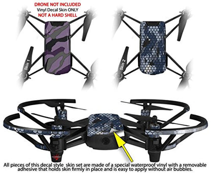 Skin Decal Wrap 2 Pack Compatible with DJI Ryze Tello Camouflage Purple Drone NOT Included
