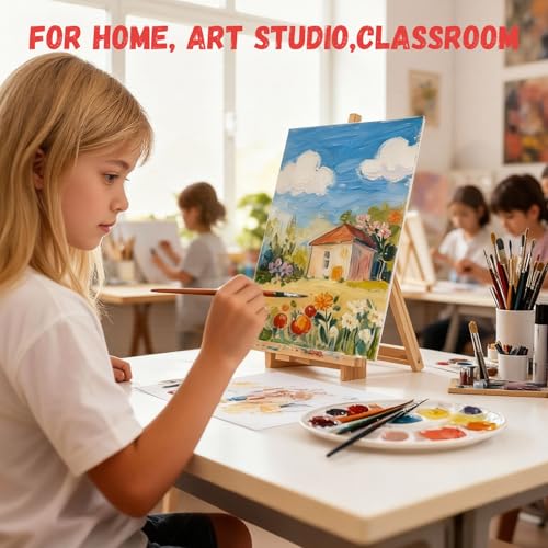 Simetufy 72 Pcs 5x7inch Small Canvas Boards for Kids Painting,Flat Panels - size: 5"x7" - 72 pack