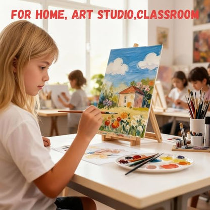 Simetufy 72 Pcs 5x7inch Small Canvas Boards for Kids Painting,Flat Panels - size: 5"x7" - 72 pack