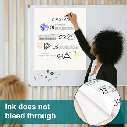 ViVin Sticky Easel Pad, 25 x 30 In Chart Paper, 30 Sheets/Pad, 2 Pads/Pack - size: Blank/ 2 Pack