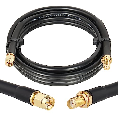 XRDS - RF SMA Cable 5FT, SMA Extension with Female Connector, 50 Ohm KMR240 Coax Coaxial Cable - size: 5 FT