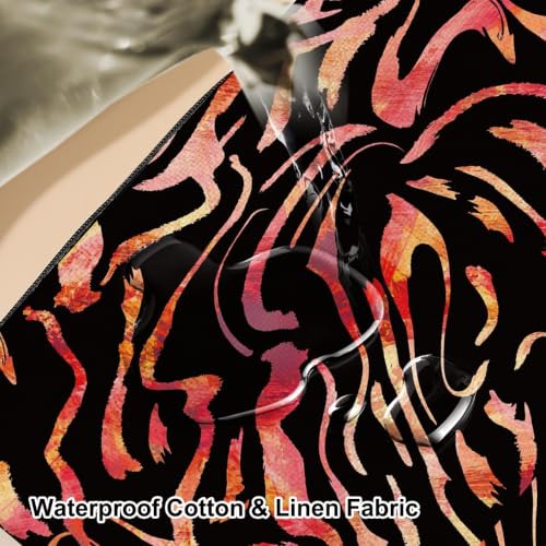 Gradient Zebra Print Makeup Bag, Makeup Organizer Cosmetic Bags for Women - color: RedStripe