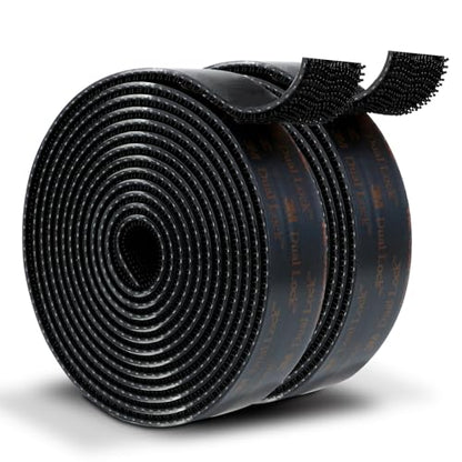 3M Dual Lock SJ3550A Reclosable Fastener, Black, 1"×8ft, 2 Pack - size: 1"×8ft, style: 2 Pack