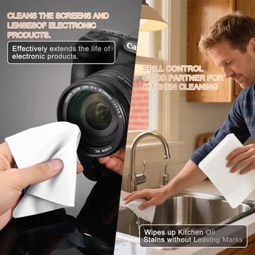 Microfiber cloths 9"x9"(100 Pcs,200GSM) - size: 9" x 9" (Pack of 100)