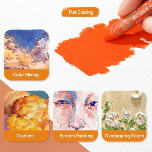 Paul Rubens Oil Pastels, 72 Colors Oil Pastels for Artists and Beginners - color: 72 Colors