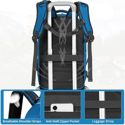TORIBIO Large Hardshell Camera Backpack DSLR/SLR/Mirrorless Photography Bag - color: Blue
