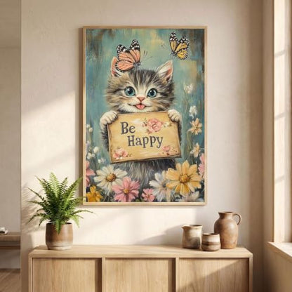 WUSARPLY Cat Diamond Painting Kits for Beginner Adults - color: YA009