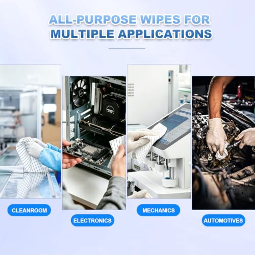 9" x 9" Anti-Static & Microfiber Wipes (50 Pcs, 200GSM) - size: 9" x 9" (Pack of 50)