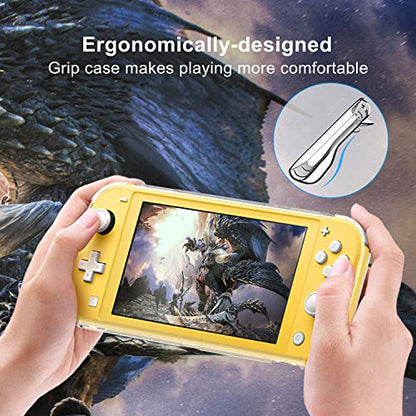 YUANHOT Carrying Case Plus TPU Cover for Nintendo Switch Lite 2019 - Blue - color: turquoise-blue