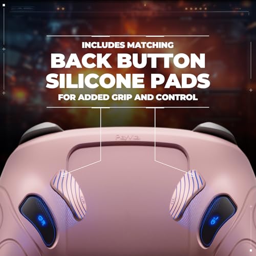 PlayVital for Nintendo Switch 2 Pro Controller Silicone Cover – Samurai Edition Protective Skin Case for Switch 2 Pro Controller with Back Button Caps & Thumb Grips & Stickers - Cherry Blossoms Pink - color: Cherry Blossoms Pink