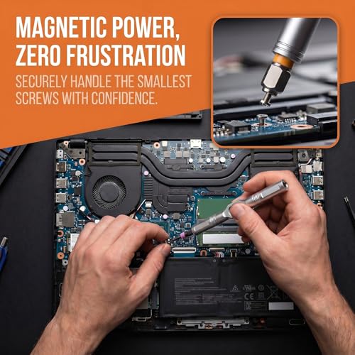 42-in-1 Magnetic Screwdriver Set, T-Handle Ratcheting Bits for Repair - size: 42-IN-1-Pro