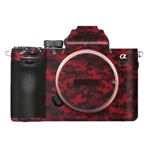 Anti-Scratch Camera Skin Wrap Sticker Coat Vinly Protective Film Body Protector Decals Cover for Sony A7II A7RII A7SII A7M2(Mamba Red) - color: Mamba Red
