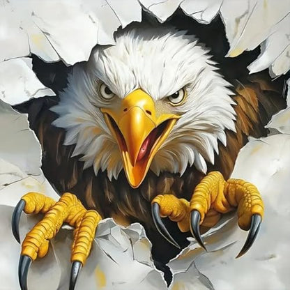 Reluohuo Eagle Diamond Art Kit for Adult Full Drill Diamond Painting Kit - color: eagle