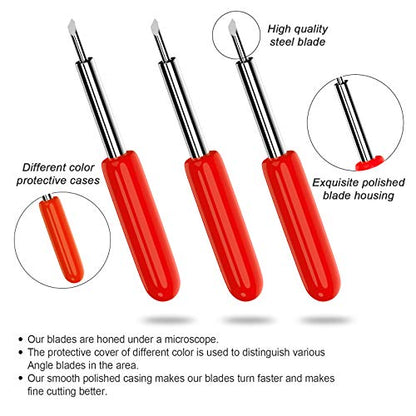 Hadwoer 50-Pack 45 Degree Fine Point Blades Compatible with Explore Maker - color: Red-50pcs 45 Degree Standard Blades