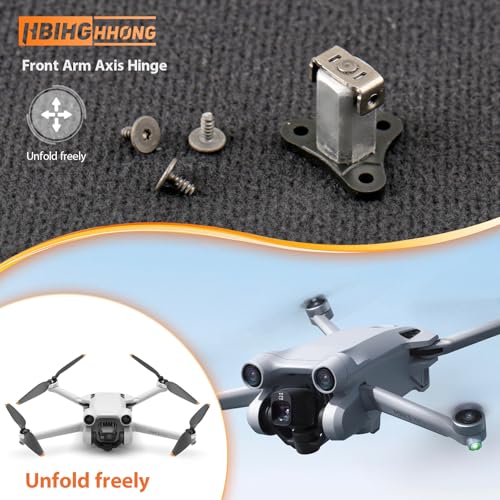 Front Arm Axis Replacement for DJI Mini 3 Front Arm Shaft Screws Front Arm Hinges for DJI Mini 3 Pro Drone Accessories Parts with Repair Tools（3Pcs Screws）