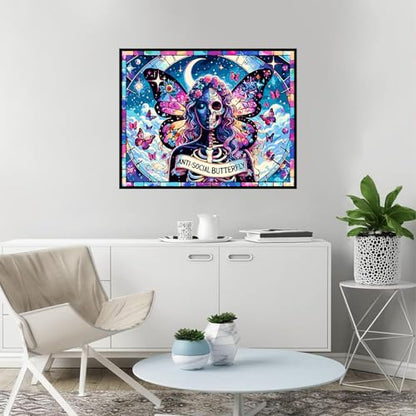 igoodom Sugar Skull Paint by Numbers Kit for Adults, DIY Painting Project - color: MY0300, size: 19.7x15.7in(50x40cm)