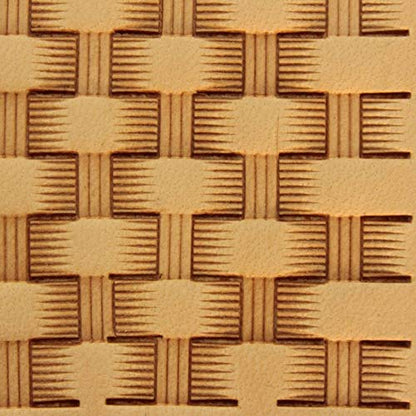 DandS ltd Leather Stamp Tool, Basket Weave, Professional Steel Craft Tool for Leatherworking, Embossing, Carving & Stamping Leather Projects, Belts Wallets & DIY Projects Compatible with Mallet #205 - color: Basket Weave 0.43 x 0.20"