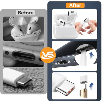 34-in-1 Electronics Cleaning Kit for iPhone, AirPods, Keyboard, USB C, Port - color: White