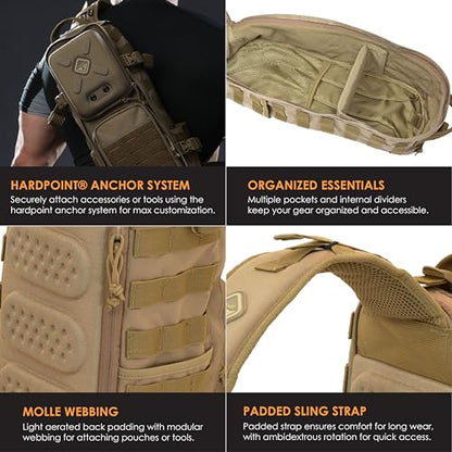 HAZARD 4 Plan-B(TM 17 Hazard go-bag thermo-cap sling Backpack - color: Coyote, size: Evac Plan-B