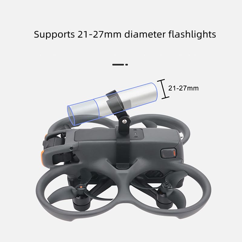 Drone Strobe Light Searchlight For DJI Avata 2 Night Flight Light Lamp with Mounting Bracket Adapter Clamp Holder for Avata 2 Accessories