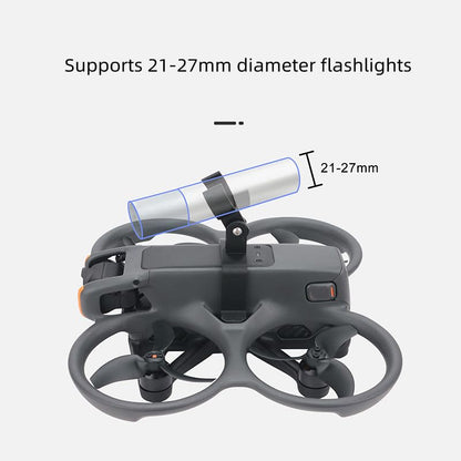 Drone Strobe Light Searchlight For DJI Avata 2 Night Flight Light Lamp with Mounting Bracket Adapter Clamp Holder for Avata 2 Accessories