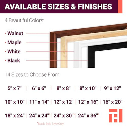 Ampersand Floaterframe for Wood Panels, 7/8 Inch Depth, Thin, 8X8 Inch, Maple (FTHIN780808M) - color: Maple Thin, size: 8"x8"