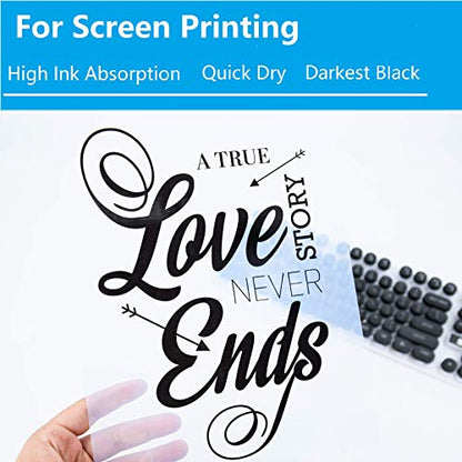 A-SUB Waterproof Inkjet Transparency Film, 8.5x11 Inch 100 Sheets