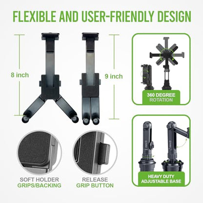 Cellet Cup Holder Tablet Mount, Car Cradle Holder Compatible for All iPad Pro, Air, Mini, Samsung Galaxy Tablet, Amazon Fire, Microsoft Surface - style: Tablet Holder Height - 13 in