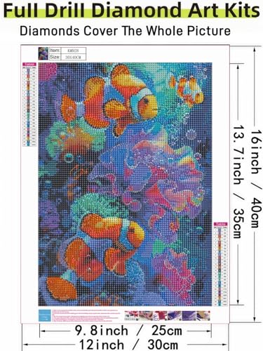 Clownfish 5D DIY Diamond Painting Kits for Adults - color: KM928-1
