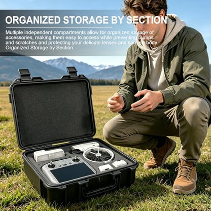 HESOYAM Waterproof Hard Case for DJI Flip and DJI RC 2/RC-N3 (Box Only)