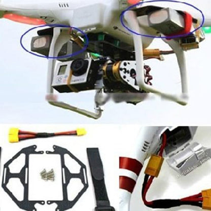 XT60 Parallel Connector Cable Dual Extension Y Splitter Harness for RC Drone FPV Battery Power Connection