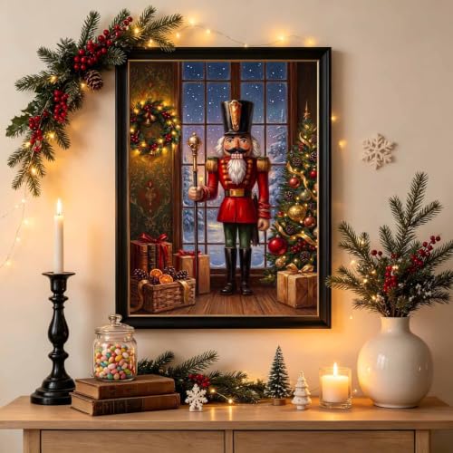 Christmas Diamond Art Kits for Adults, Holiday Nutcracker Diamond Painting - color: HS058-1