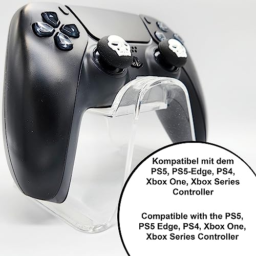 MatoSan 4 Thumbstick Grip Caps – Universal Silicone Controller Covers – Enhanced Grip, Precision & Protection – Anti-Slip Joystick Accessories for All Modern Game Controller - size: 4 Skull Set