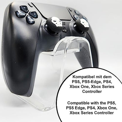 MatoSan 4 Thumbstick Grip Caps – Universal Silicone Controller Covers – Enhanced Grip, Precision & Protection – Anti-Slip Joystick Accessories for All Modern Game Controller - size: 4 Skull Set