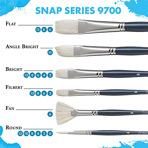 Princeton Snap! PAB96516 Taklon Snap Brush, Gold