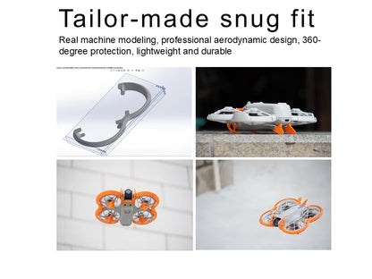 Neo Drone Protection Accessories Kit for Neo, Propeller Guards, Gimbal Bumper, Tail Wing and Landing Gear (Upgrade Version) (White) - color: White