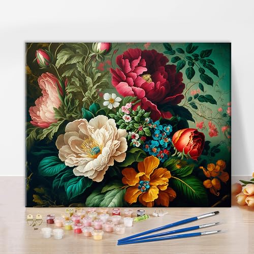 TUMOVO Flower Bunch Paint by Numbers Kit for Adults - color: Beautiful