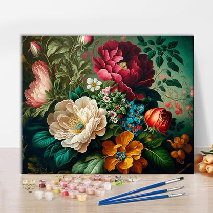 TUMOVO Flower Bunch Paint by Numbers Kit for Adults - color: Beautiful