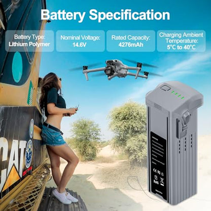 Fantasyo Air 3 Battery,4241mAh Intelligent Flight Battery 1 Pack, Compatible with DJI DJI Air 3 / Air 3S Drone