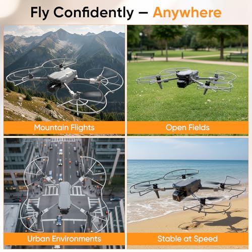 Propeller Guard for DJI Air 3S & Air 3 - Quick-Release Prop Blade Bumper Protector for Safe Indoor & Beginner Flying, Lightweight Crash Protection Shields Blades from Walls & Branches - Beamo