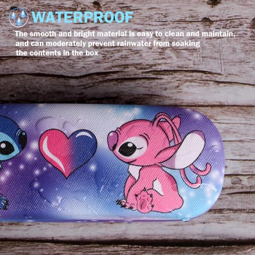 Cute Eyeglass Cases Hard Shell Storage Case Protective Box With Glasses Cloth Adjustable Glasses Strap Ear Grips Hook - color: Set3-1
