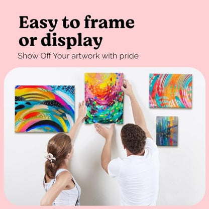 Chalkola 11x14 Canvas for Painting, 15 Bulk Value Pack - Blank Panels - color: 15 - 11"x14" - Whiite